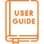 Icon of a book labeled 'User Guide,' representing instructional or informational resources for users